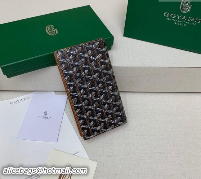 Top Grade Goyard Saint-Lambert Phone Case Wallet 8515 Brown 2024