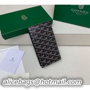 Top Quality Goyard Saint-Lambert Phone Case Wallet 8515 Black 2024