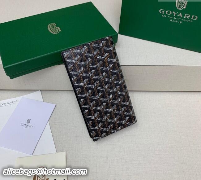 Top Quality Goyard Saint-Lambert Phone Case Wallet 8515 Black 2024