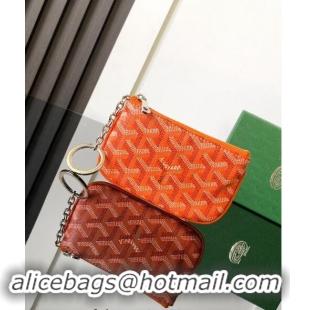 Famous Brand Goyard Senat Nano Key Pouch 3317 Orange 2024