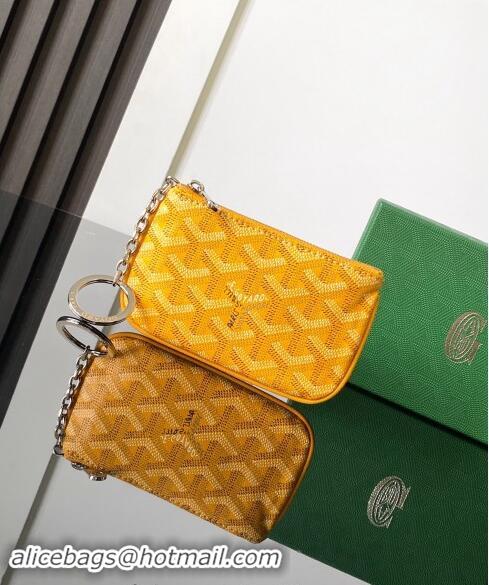 Big Discount Goyard Senat Nano Key Pouch 3317 Yellow 2024