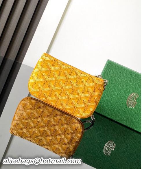 Big Discount Goyard Senat Nano Key Pouch 3317 Yellow 2024