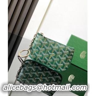 Top Grade Goyard Senat Nano Key Pouch 3317 Green 2024