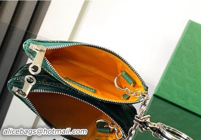 Top Grade Goyard Senat Nano Key Pouch 3317 Green 2024