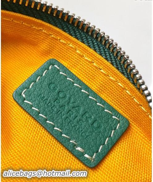 Top Grade Goyard Senat Nano Key Pouch 3317 Green 2024