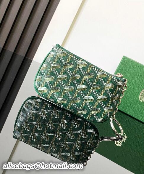 Top Grade Goyard Senat Nano Key Pouch 3317 Green 2024