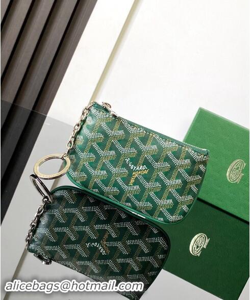 Top Grade Goyard Senat Nano Key Pouch 3317 Green 2024