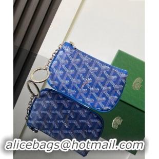 Inexpensive Goyard Senat Nano Key Pouch 3317 Sky Blue 2024