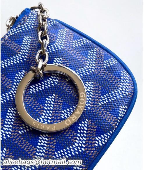 Inexpensive Goyard Senat Nano Key Pouch 3317 Sky Blue 2024