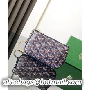 Cheapest Goyard Senat Nano Key Pouch 3317 Navy Blue 2024