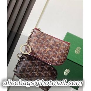 Good Looking Goyard Senat Nano Key Pouch 3317 Burgundy 2024