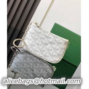 Top Design Goyard Senat Nano Key Pouch 3317 White 2024