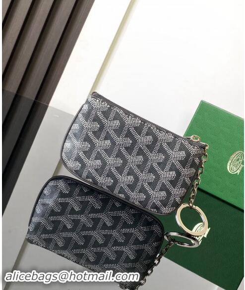 Good Taste Goyard Senat Nano Key Pouch 3317 Dark Grey 2024