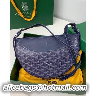 Pretty Style Goyard Hirondelle Shoulder Bag GY8007 Navy Blue 2024