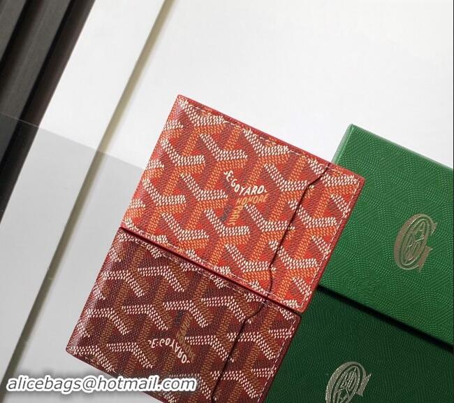 Unique Grade Goyard Insert Victoire Card Wallet GY3315 Red 2024