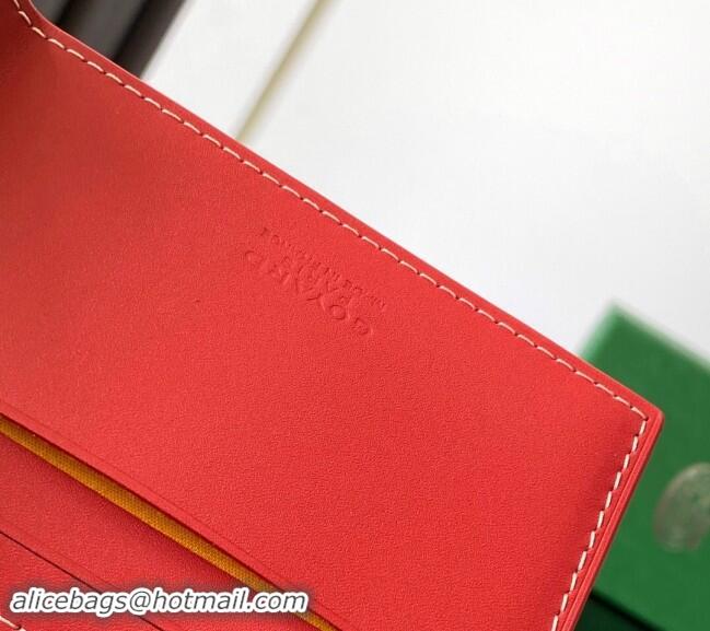 Unique Grade Goyard Insert Victoire Card Wallet GY3315 Red 2024