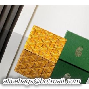 Good Looking Goyard Insert Victoire Card Wallet GY3315 Yellow 2024