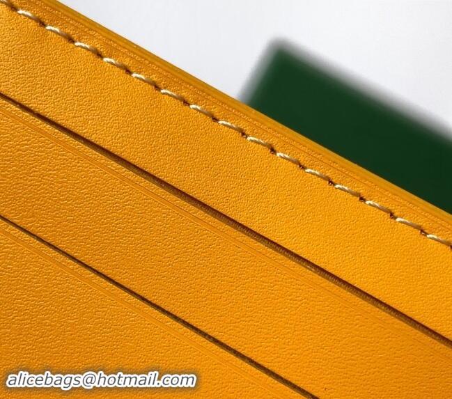 Good Looking Goyard Insert Victoire Card Wallet GY3315 Yellow 2024