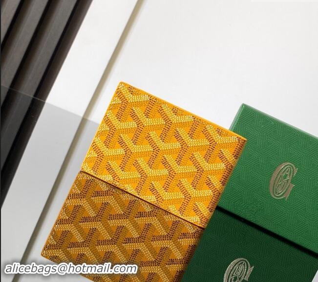 Good Looking Goyard Insert Victoire Card Wallet GY3315 Yellow 2024