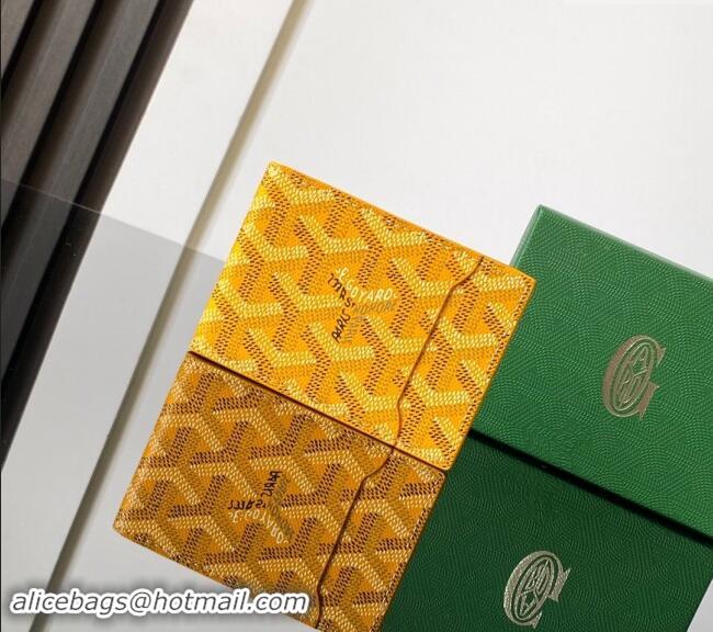 Good Looking Goyard Insert Victoire Card Wallet GY3315 Yellow 2024