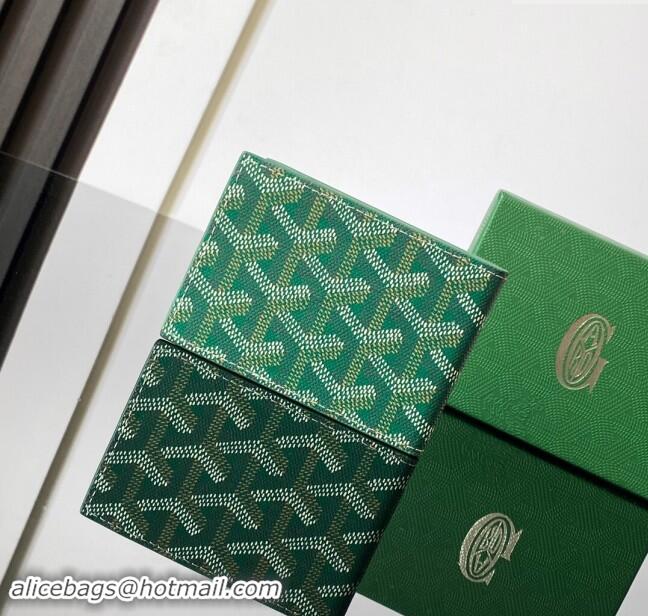 Luxury Discount Goyard Insert Victoire Card Wallet GY3315 Green 2024