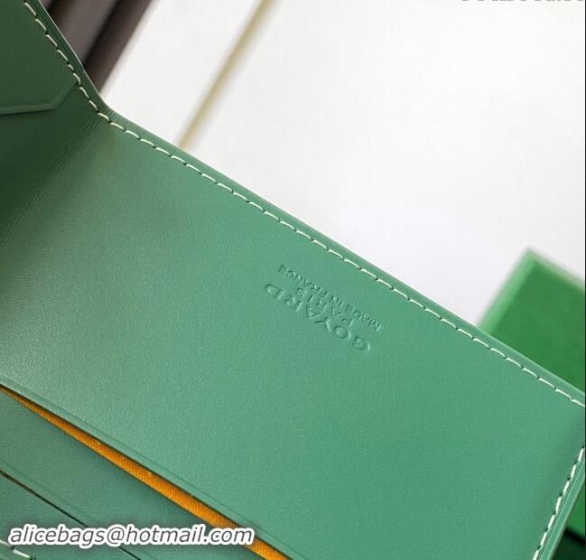 Luxury Discount Goyard Insert Victoire Card Wallet GY3315 Green 2024