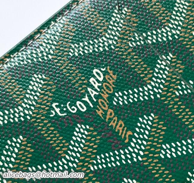 Luxury Discount Goyard Insert Victoire Card Wallet GY3315 Green 2024