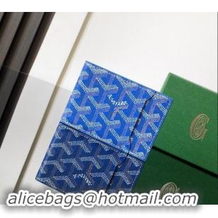 Cheapest Goyard Insert Victoire Card Wallet GY3315 Sky Blue 2024