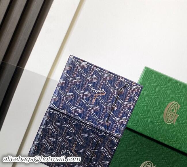 Unique Style Goyard Insert Victoire Card Wallet GY3315 Navy Blue 2024