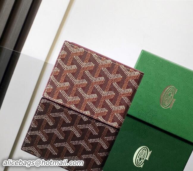 Low Cost Goyard Insert Victoire Card Wallet GY3315 Burgundy 2024