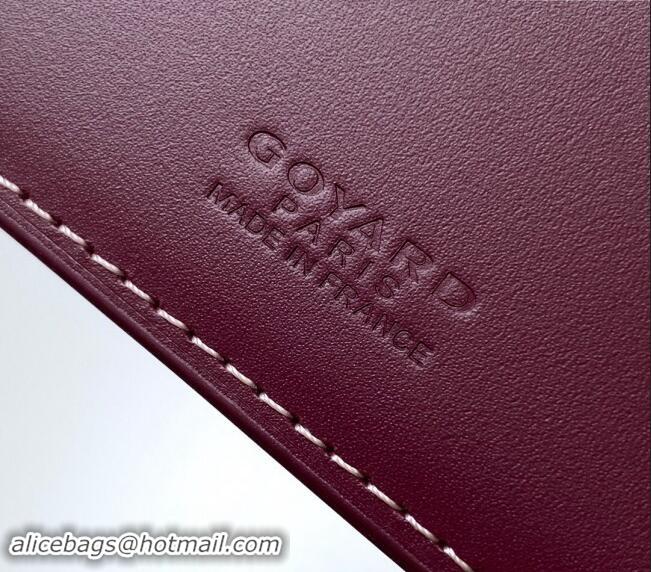 Low Cost Goyard Insert Victoire Card Wallet GY3315 Burgundy 2024