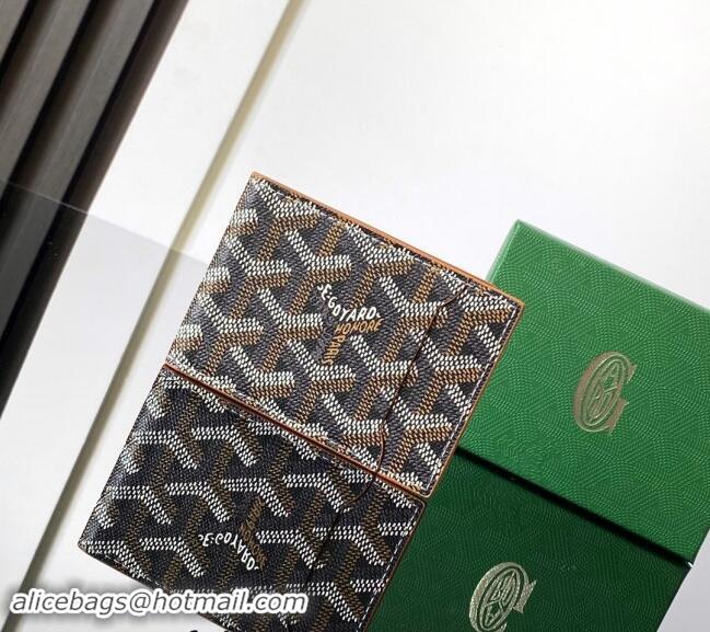 Top Quality Goyard Insert Victoire Card Wallet GY3315 Brown 2024