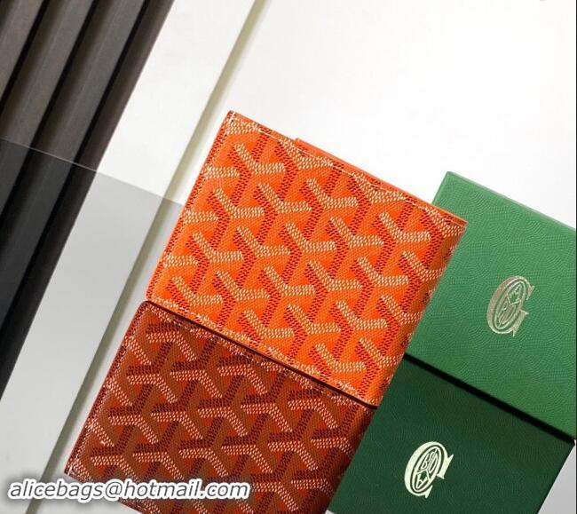 Best Quality Goyard Saint-Florentin Compact Wallet GY3311 Orange 2024