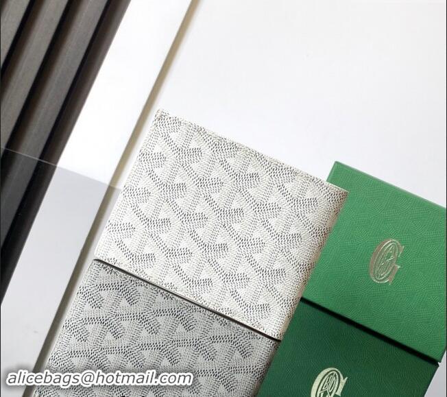 Luxury Discount Goyard Saint-Florentin Compact Wallet GY3311 White 2024