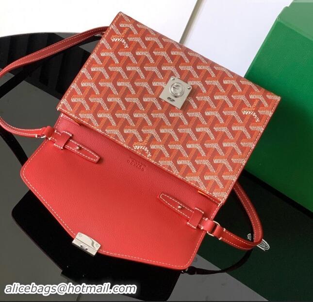 Famous Brand Goyard Chypre Wallet-Pouch Mini Bag GY8063 Red 2024