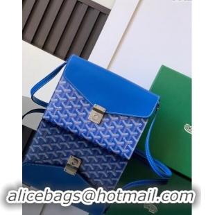 New Style Goyard Chypre Wallet-Pouch Mini Bag GY8063 Sky Blue 2024