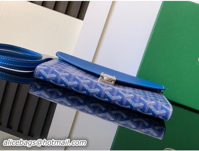 New Style Goyard Chypre Wallet-Pouch Mini Bag GY8063 Sky Blue 2024