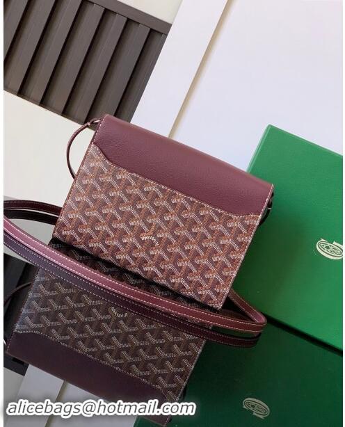 Top Grade Goyard Chypre Wallet-Pouch Mini Bag GY8063 Burgundy 2024