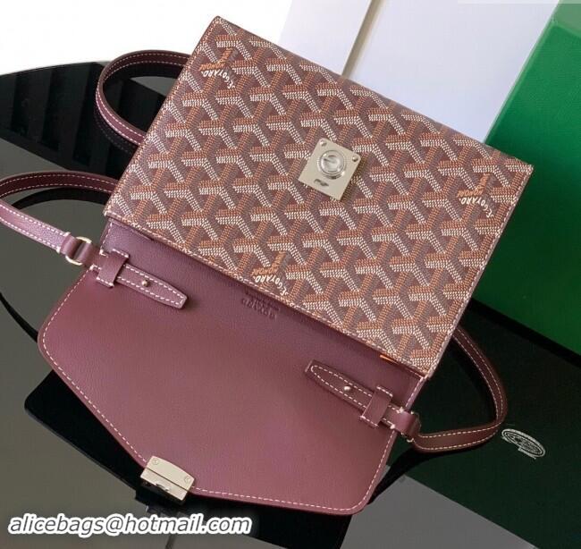 Top Grade Goyard Chypre Wallet-Pouch Mini Bag GY8063 Burgundy 2024