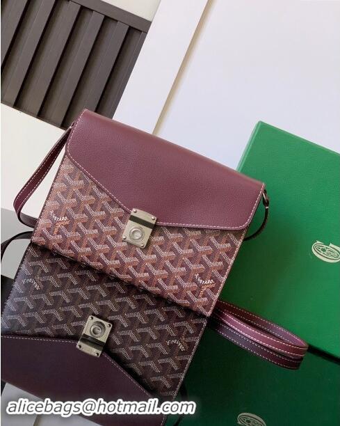 Top Grade Goyard Chypre Wallet-Pouch Mini Bag GY8063 Burgundy 2024