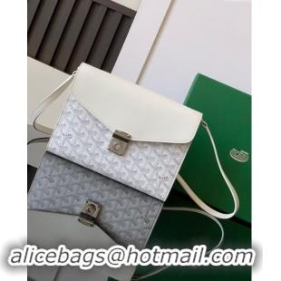 Luxury Discount Goyard Chypre Wallet-Pouch Mini bag GY8063 White 2024