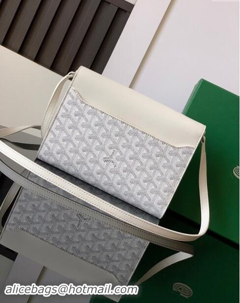 Luxury Discount Goyard Chypre Wallet-Pouch Mini bag GY8063 White 2024