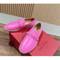 Low Price Valentino Leisure Flows Rockstud Loafers in Leather Pink 812137