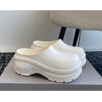 Grade Balenciaga Rubber Mules White 903023