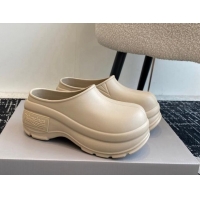 Best Price Balenciaga Rubber Mules Beige 903025