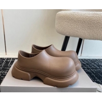 Top Grade Balenciaga Rubber Mules Light Brown 903027