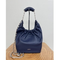 Promotional Loewe Small Squeeze Bag in Mellow Nappa Lambskin 9042 Abyss Blue 2024