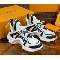 Most Popular Louis Vuitton LV Archlight Sneakers with Panda Beads White/Black 815082