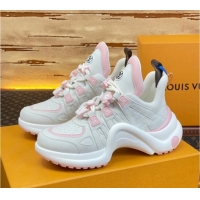 Good Product Louis Vuitton LV Archlight Sneakers with Signature Beads Pink 815084