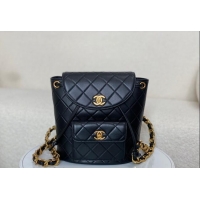 Top Grade Chanel Quilted Calfskin Large Backpack Bag A088792 Black 2024